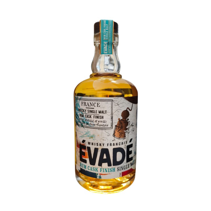 Whisky ÉVADÉ RUM en verre – Un mélange raffiné de whisky et rhum