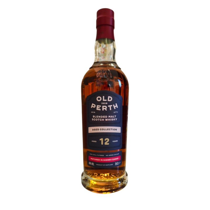 Whisky OLD PERTH 12 ans – Blended Malt Écossais en verre