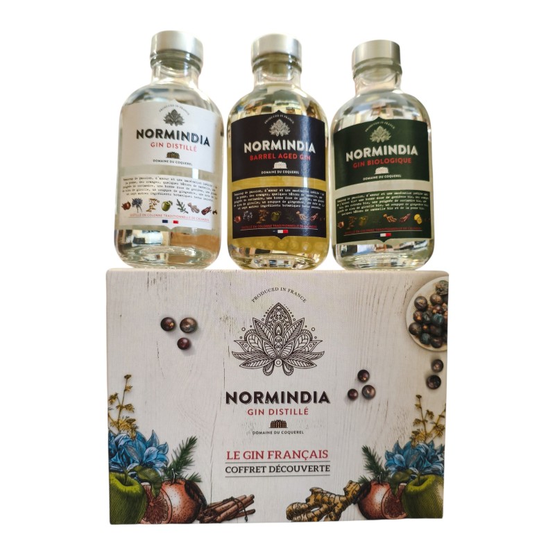 Gin NORMINDIA Coffret Découverte 3x20cl – Gin Français Premium