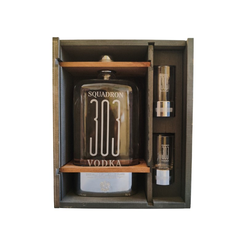 Vodka SQUADRON 303 en verre – Vodka premium élégante