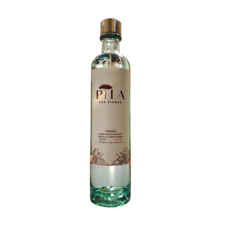 Vodka PYLA Des Vignes en verre - Vodka française premium