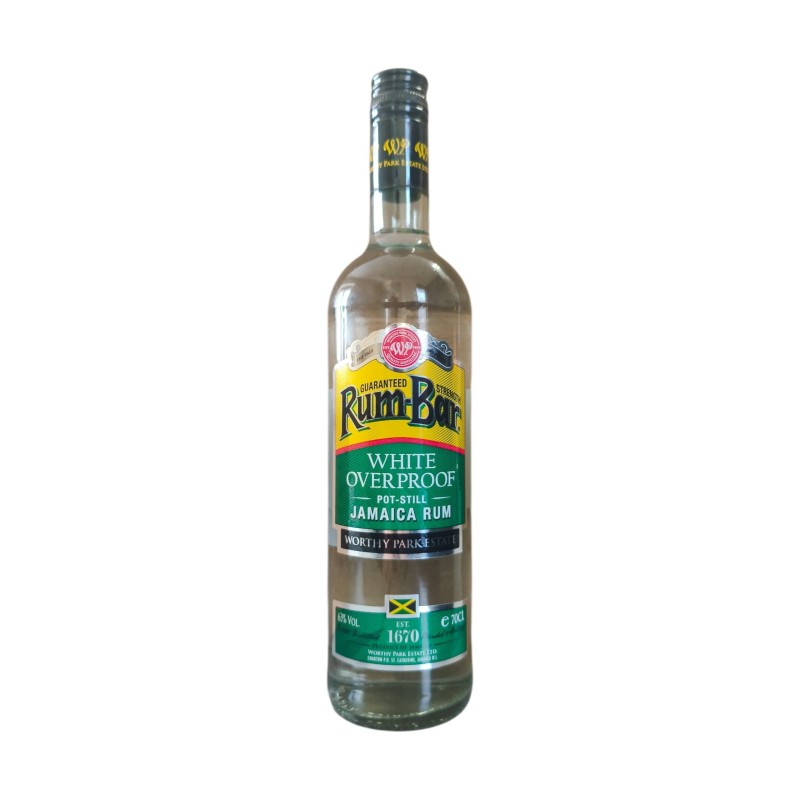 RUM-BAR White Overproof 63% – Rhum blanc jamaïcain intense