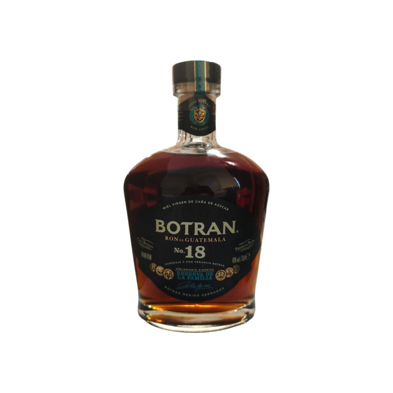 Rhum BOTRAN N°18 70 cl – Solera Guatemala 40 % Premium