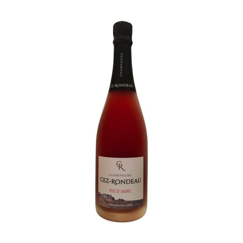 Champagne CEZ-RONDEAU Rosé de Saignée en verre