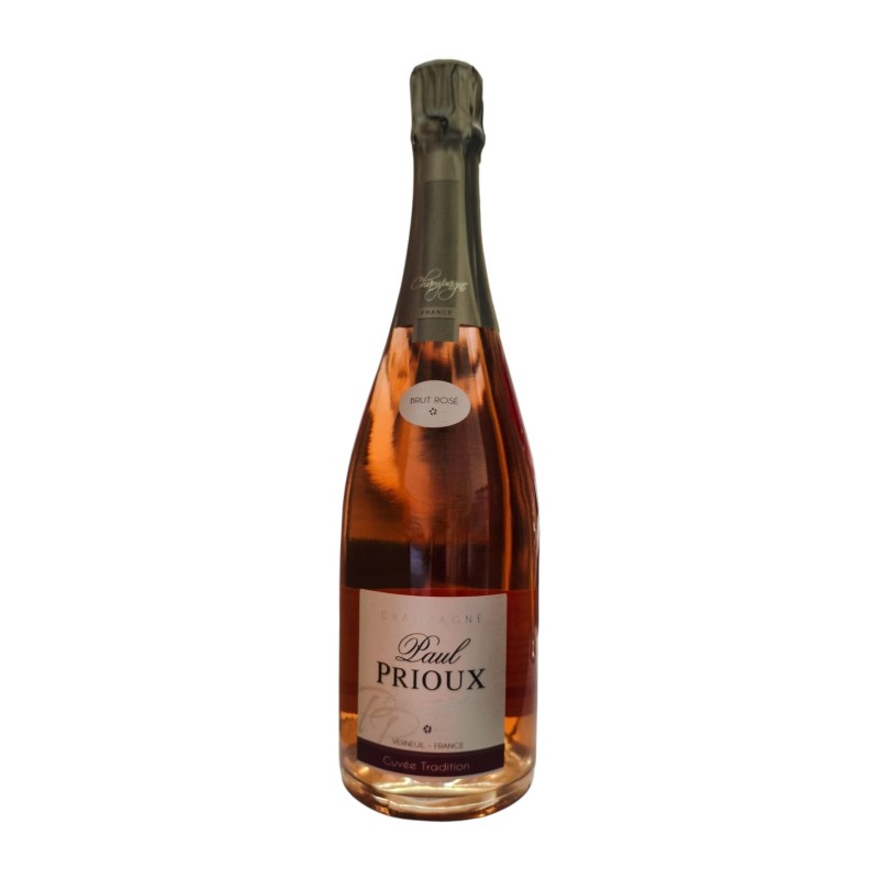 Champagne PAUL PRIOUX Brut Rosé – Élégance et fraîcheur