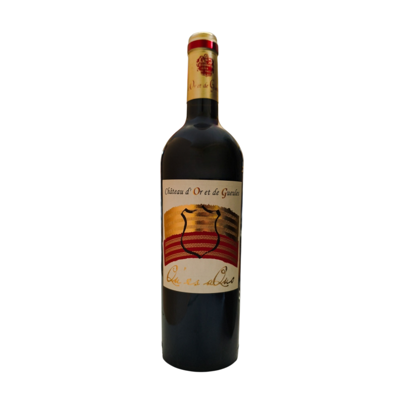 Vin rouge CHÂTEAU D'OR ET DE GUEULES Qu'es Aquo bouteille